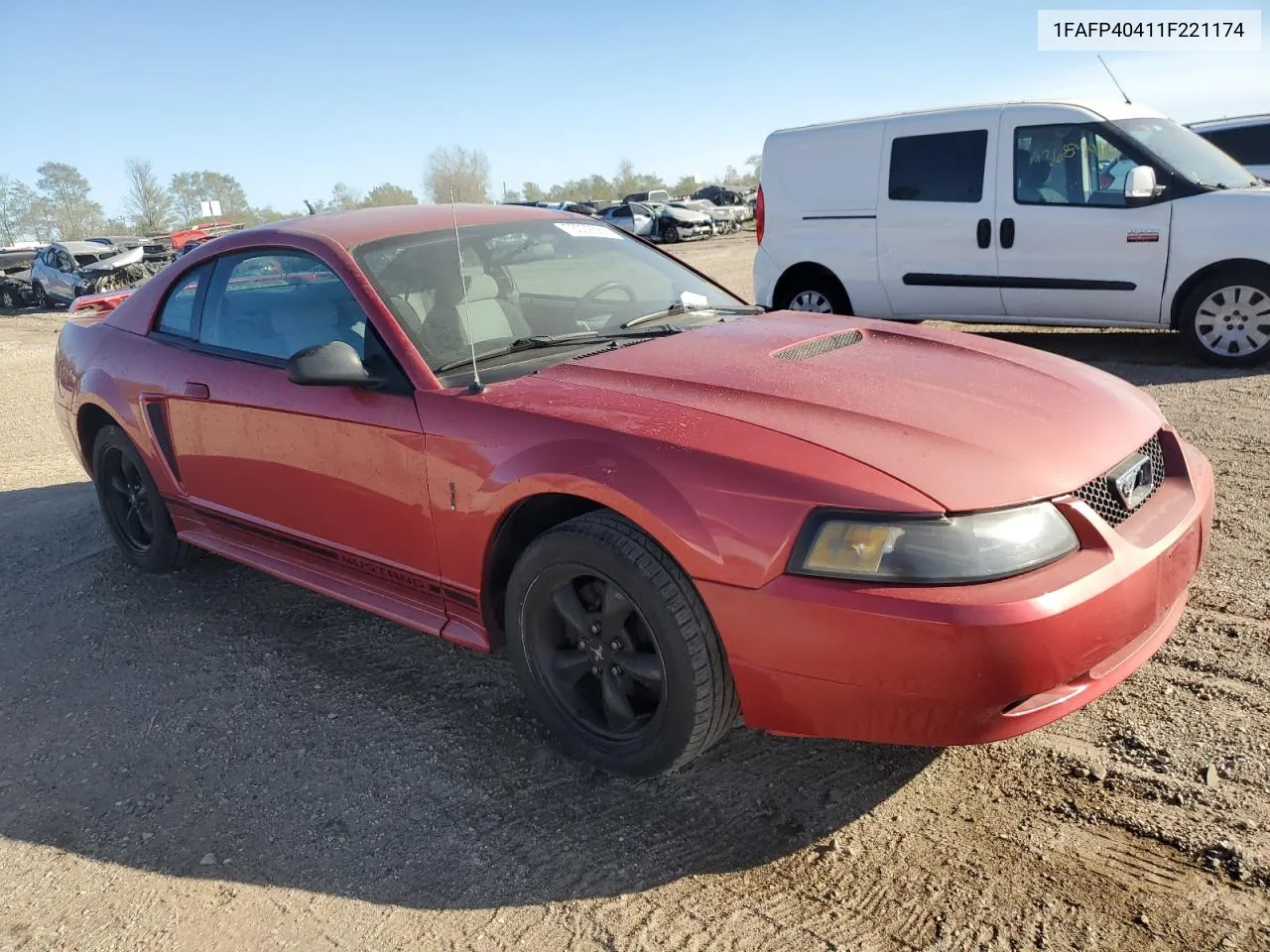 2001 Ford Mustang VIN: 1FAFP40411F221174 Lot: 73039584