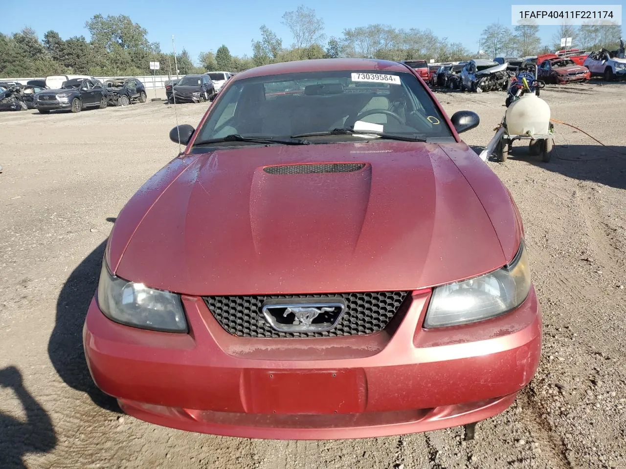 2001 Ford Mustang VIN: 1FAFP40411F221174 Lot: 73039584