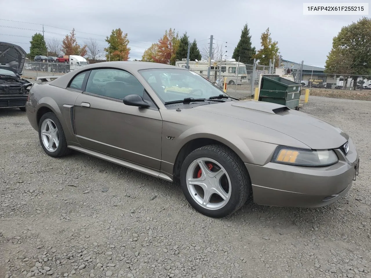 2001 Ford Mustang Gt VIN: 1FAFP42X61F255215 Lot: 73334384