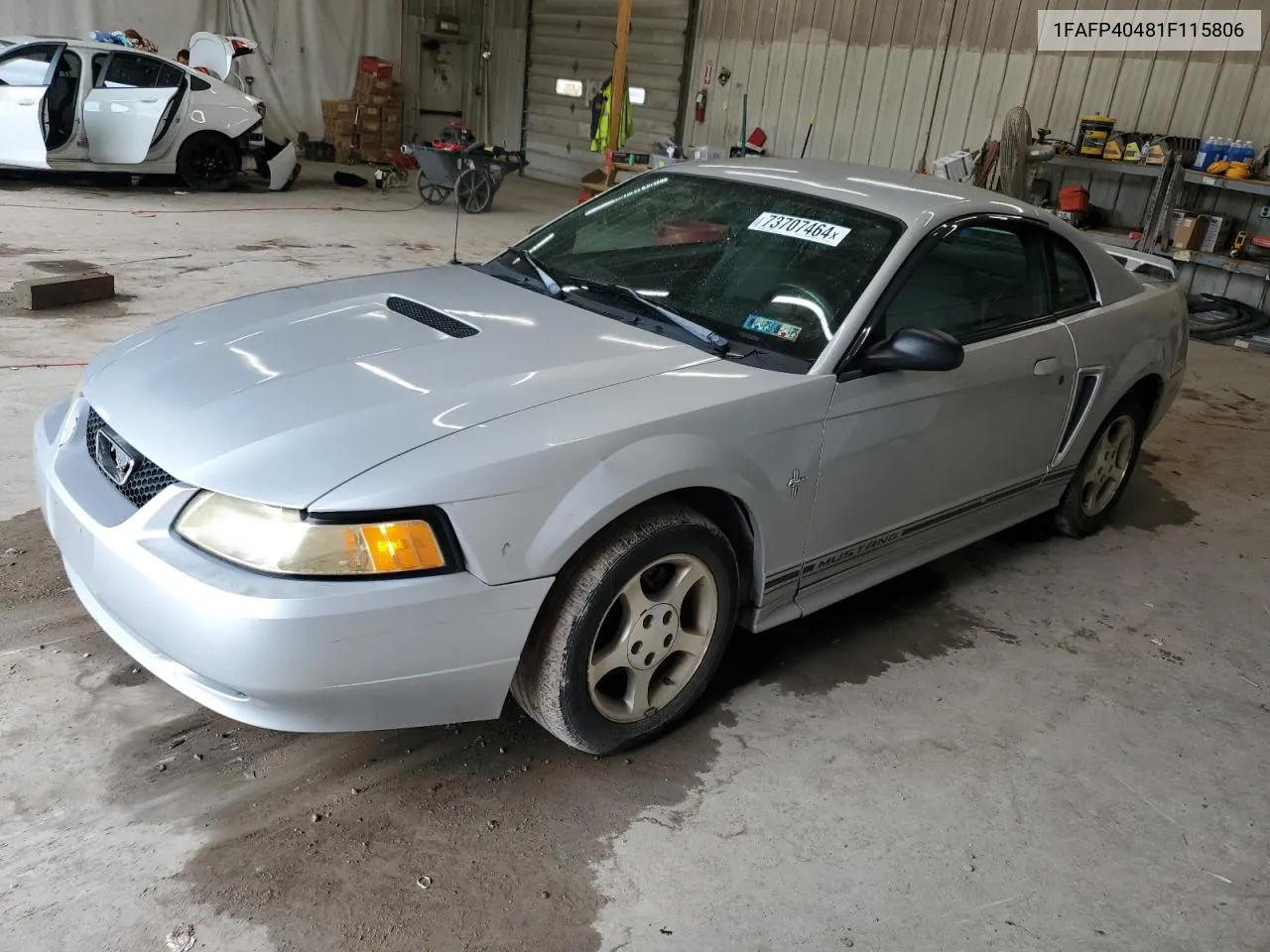 2001 Ford Mustang VIN: 1FAFP40481F115806 Lot: 73707464