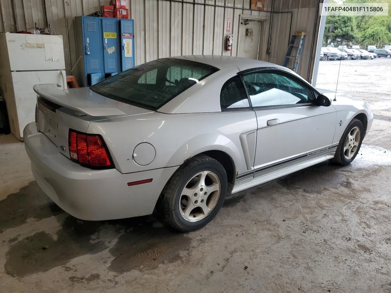 2001 Ford Mustang VIN: 1FAFP40481F115806 Lot: 73707464