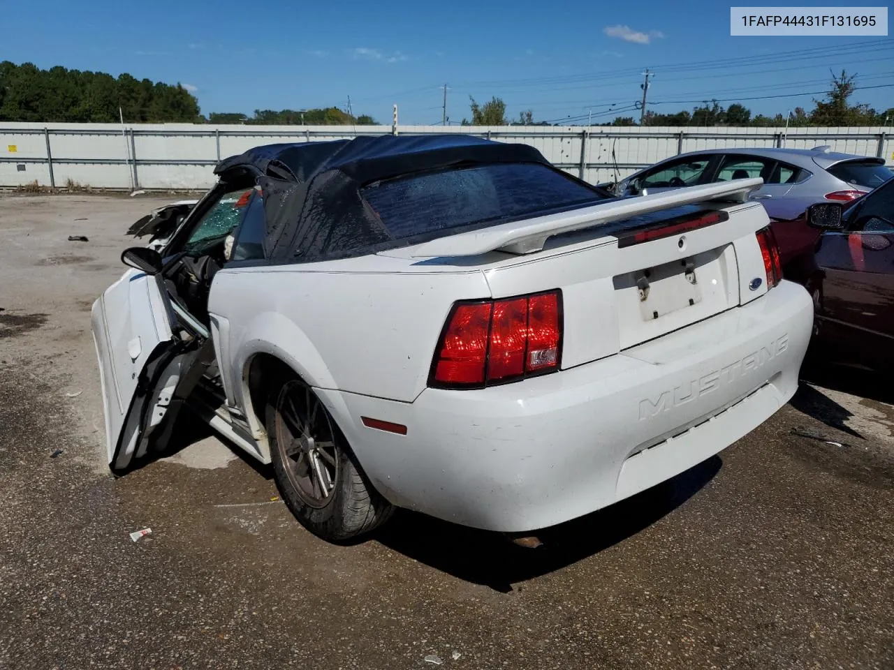 2001 Ford Mustang VIN: 1FAFP44431F131695 Lot: 74357874