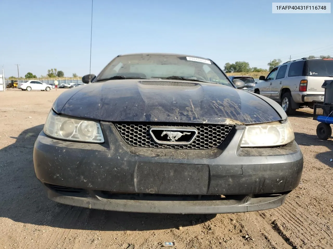 2001 Ford Mustang VIN: 1FAFP40431F116748 Lot: 74848894