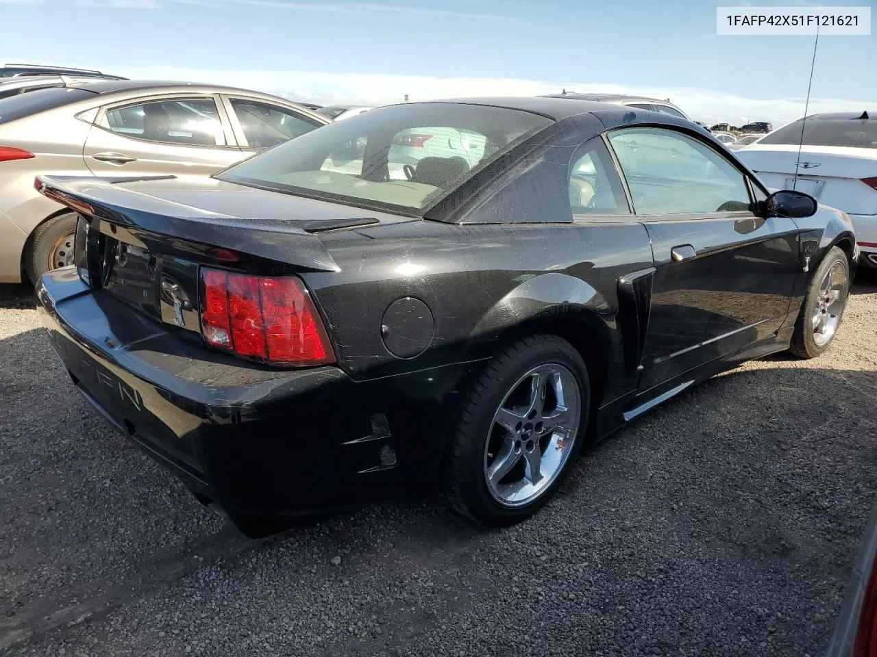 2001 Ford Mustang Gt VIN: 1FAFP42X51F121621 Lot: 75445844