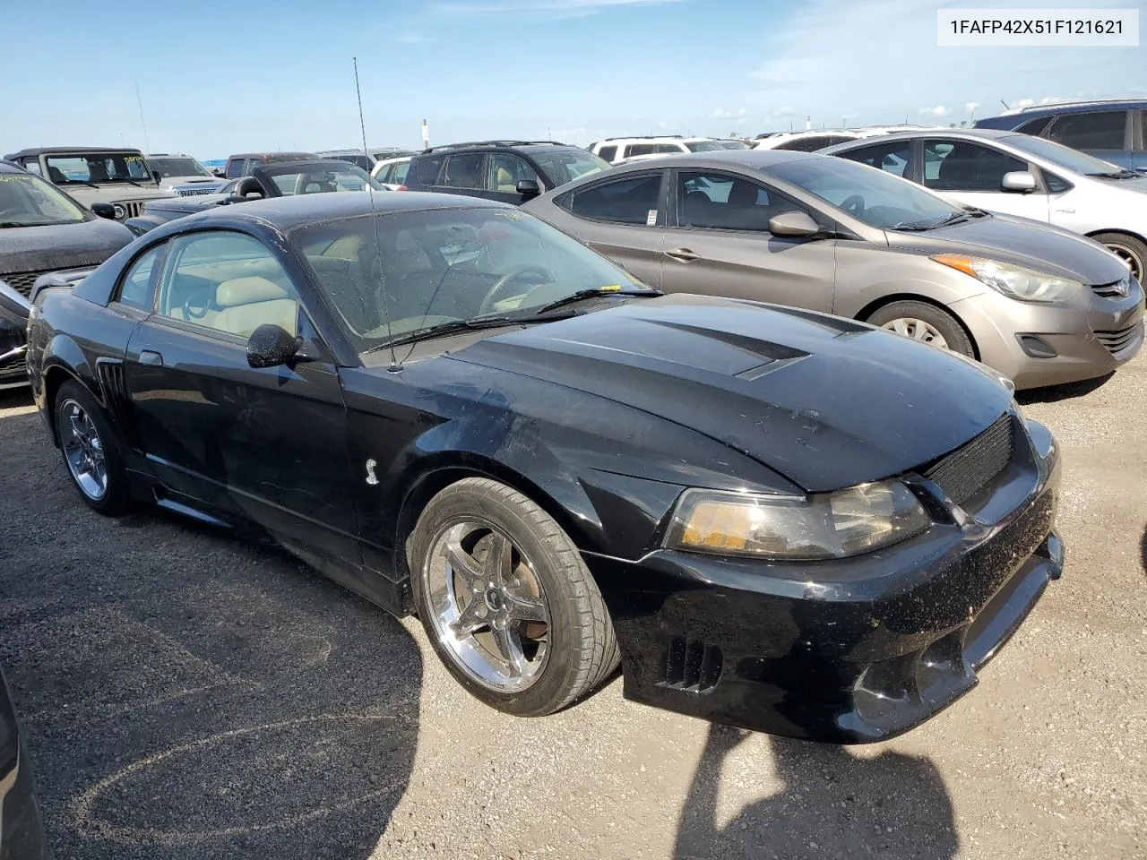 2001 Ford Mustang Gt VIN: 1FAFP42X51F121621 Lot: 75445844