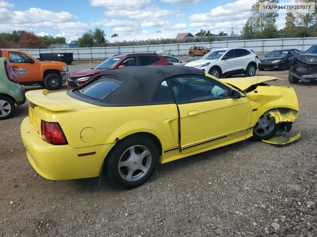 2001 Ford Mustang VIN: 1FAFP44471F207077 Lot: 75549384