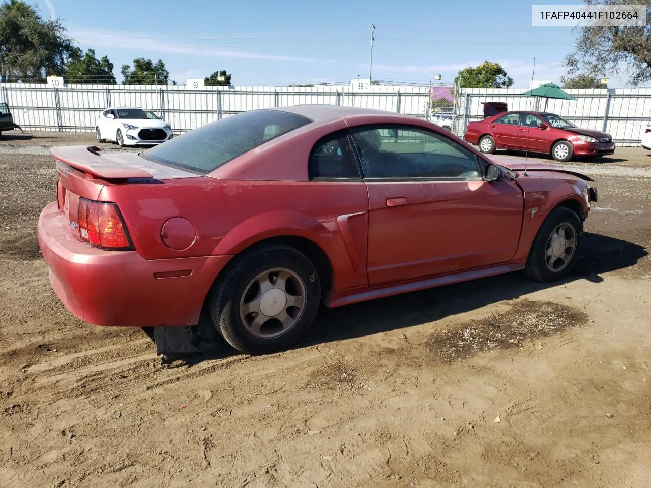 2001 Ford Mustang VIN: 1FAFP40441F102664 Lot: 75757914