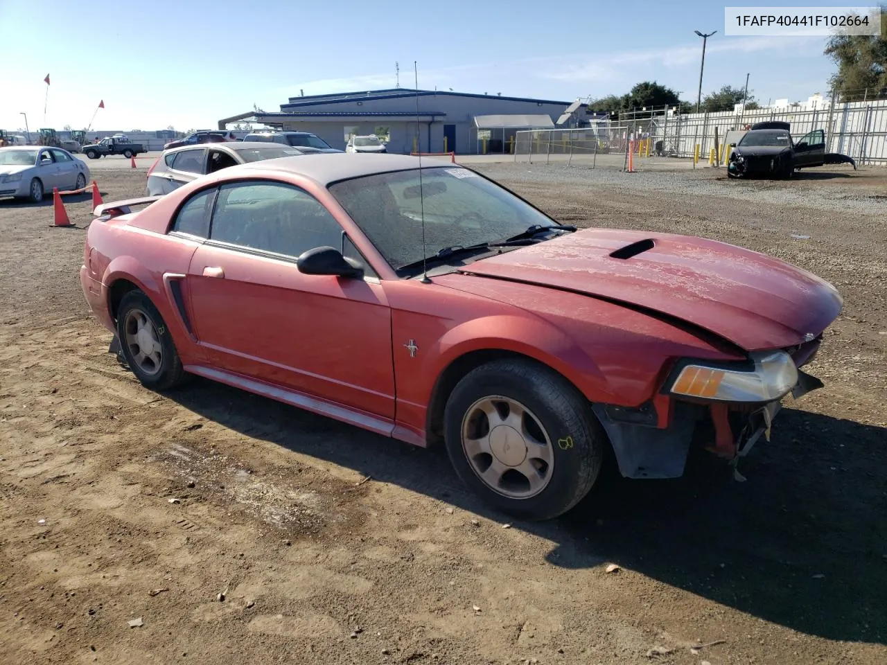 2001 Ford Mustang VIN: 1FAFP40441F102664 Lot: 75757914