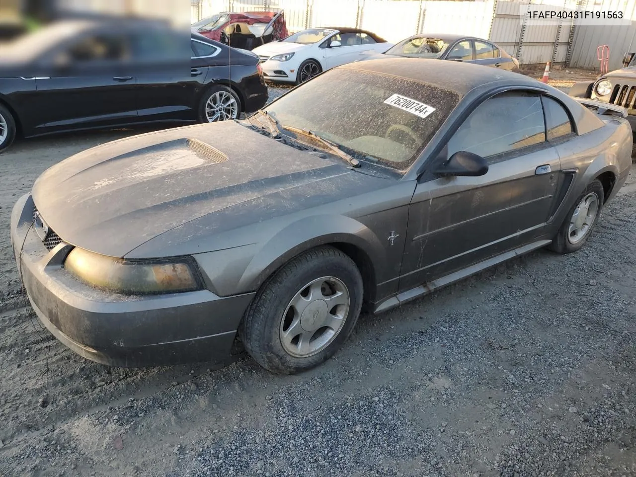 2001 Ford Mustang VIN: 1FAFP40431F191563 Lot: 76200744