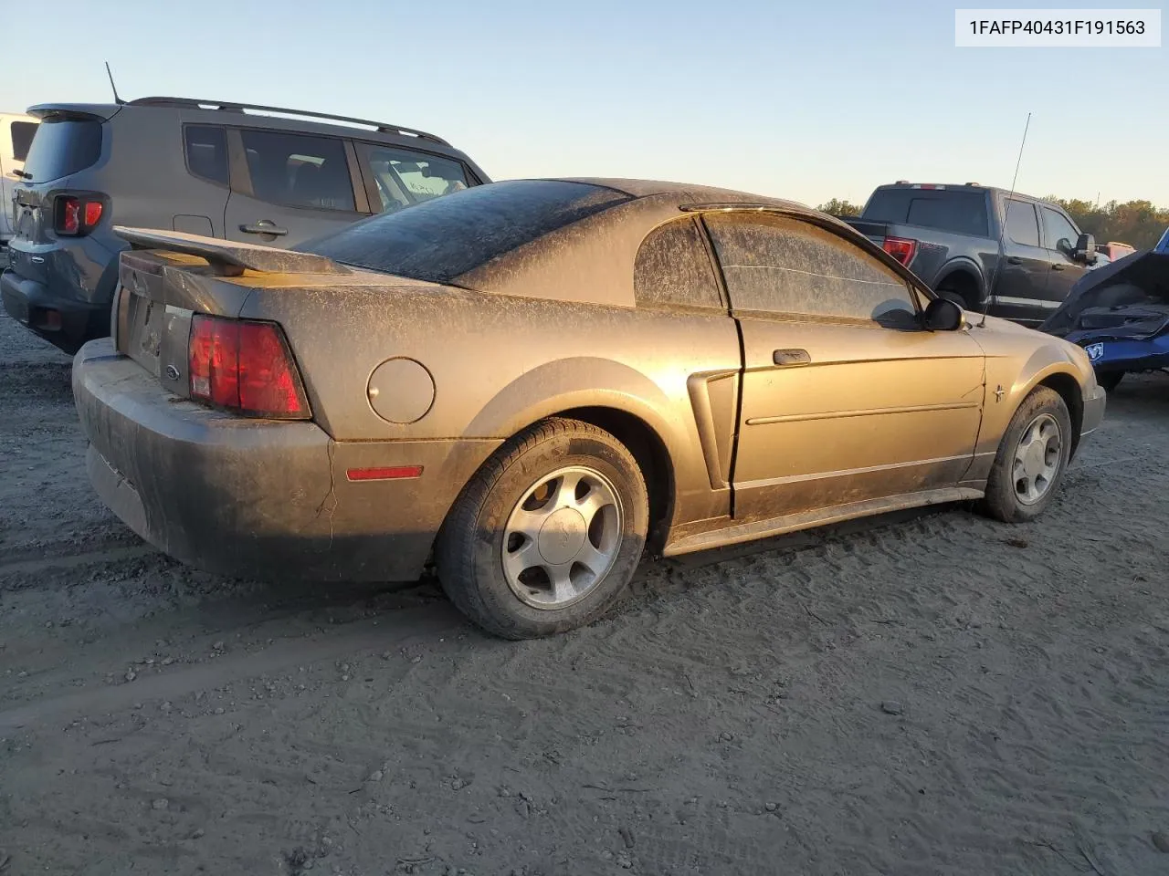 2001 Ford Mustang VIN: 1FAFP40431F191563 Lot: 76200744