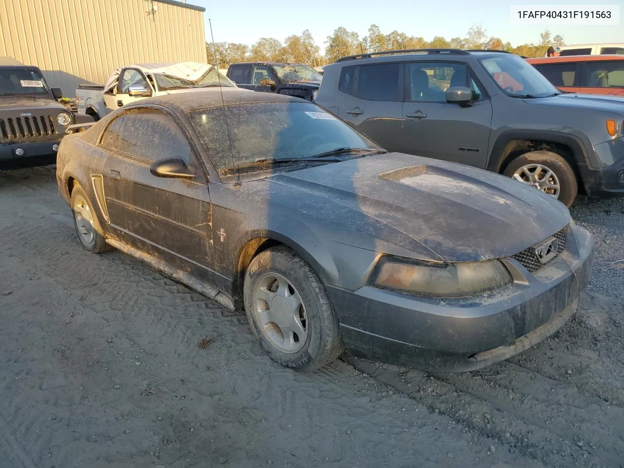 2001 Ford Mustang VIN: 1FAFP40431F191563 Lot: 76200744