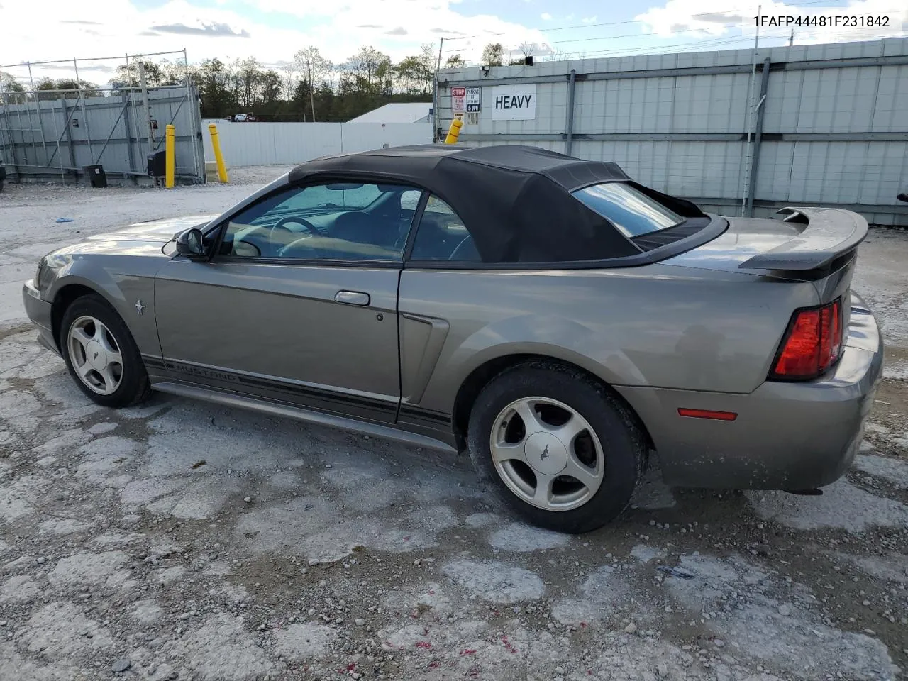 2001 Ford Mustang VIN: 1FAFP44481F231842 Lot: 76246534