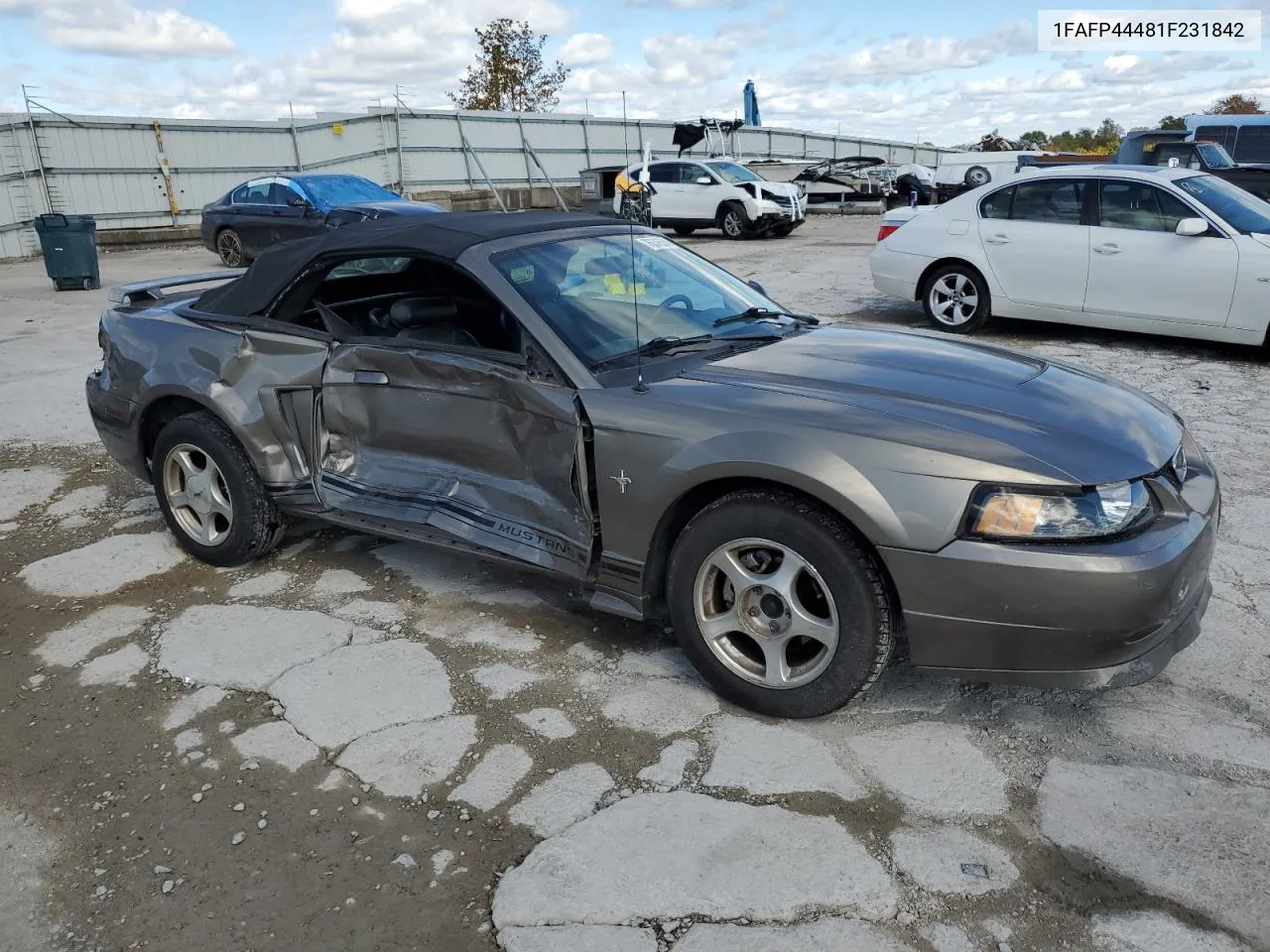 2001 Ford Mustang VIN: 1FAFP44481F231842 Lot: 76246534