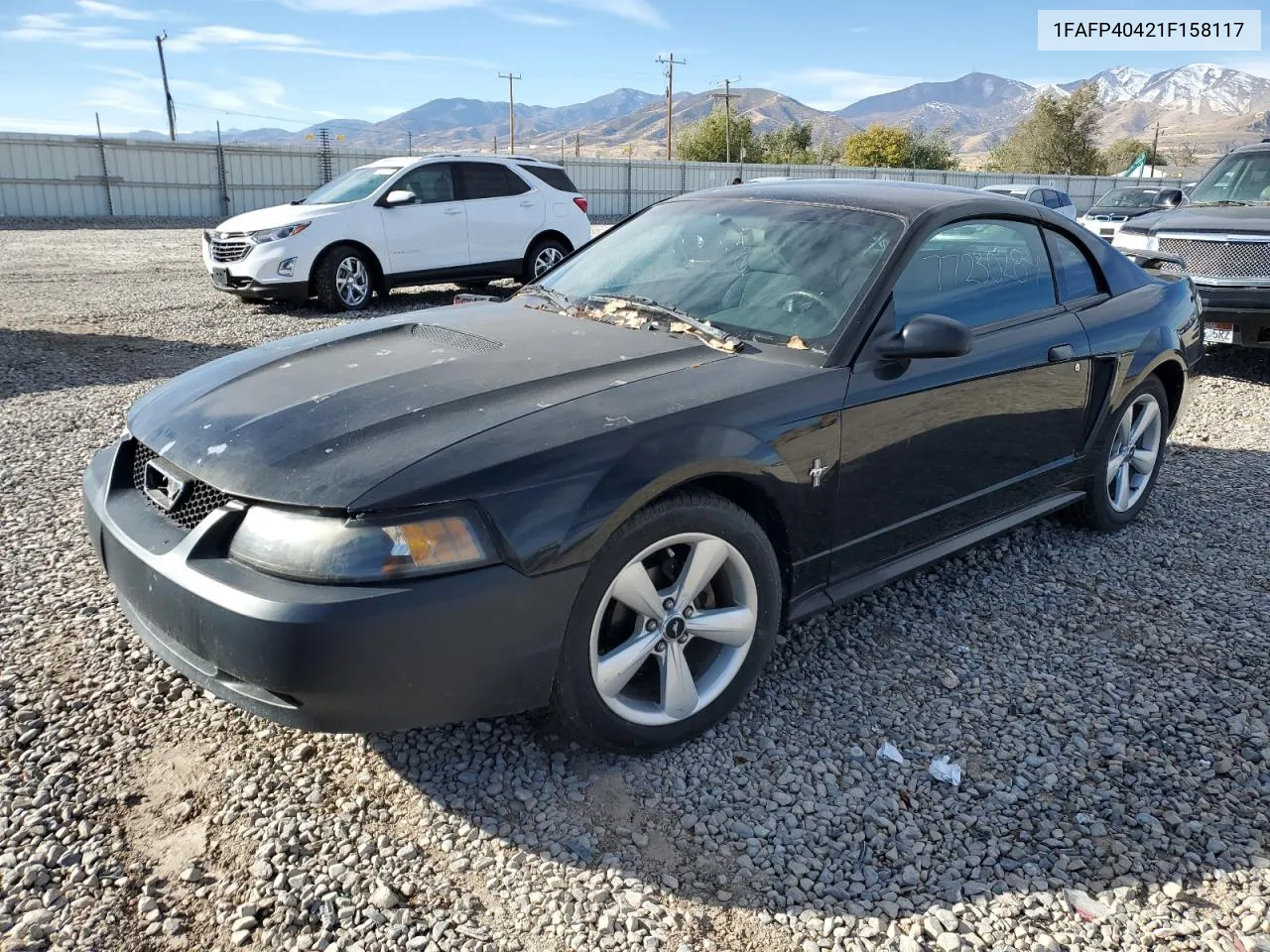 2001 Ford Mustang VIN: 1FAFP40421F158117 Lot: 77230284