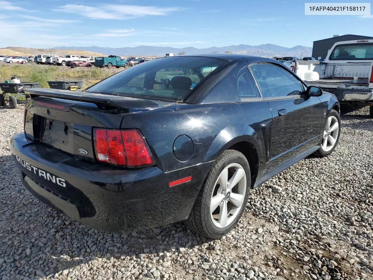 2001 Ford Mustang VIN: 1FAFP40421F158117 Lot: 77230284