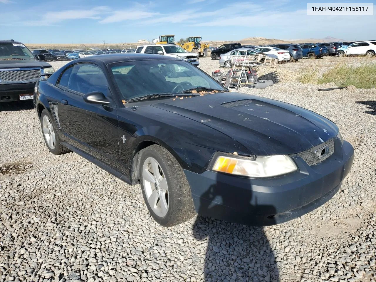 2001 Ford Mustang VIN: 1FAFP40421F158117 Lot: 77230284