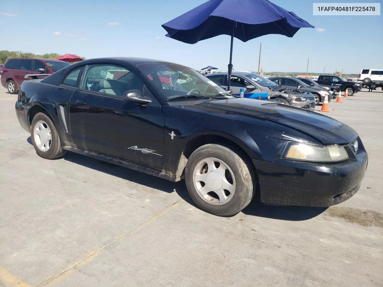 2001 Ford Mustang VIN: 1FAFP40481F225478 Lot: 77456994