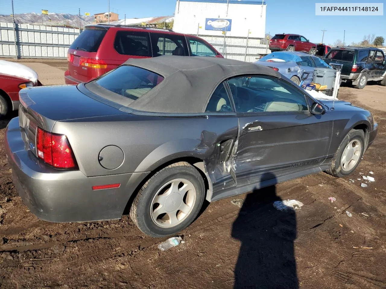 2001 Ford Mustang VIN: 1FAFP44411F148124 Lot: 80498294