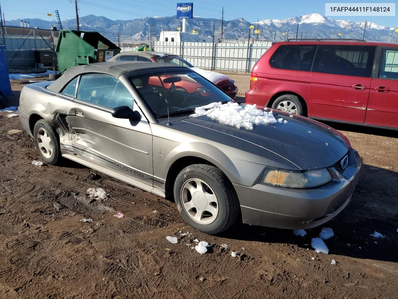 2001 Ford Mustang VIN: 1FAFP44411F148124 Lot: 80498294