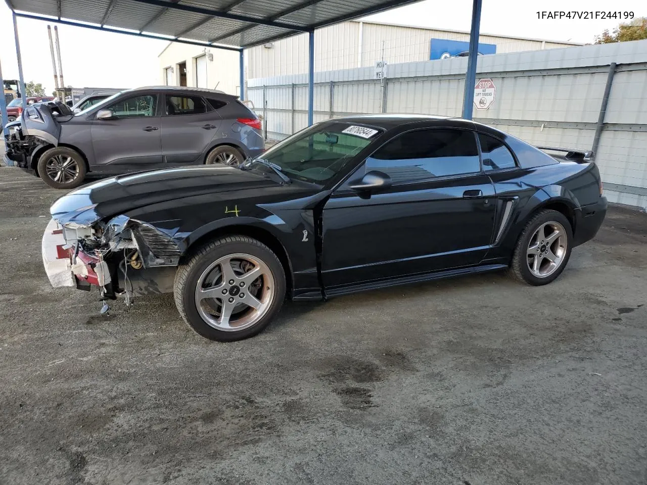 2001 Ford Mustang Cobra Svt VIN: 1FAFP47V21F244199 Lot: 80760544