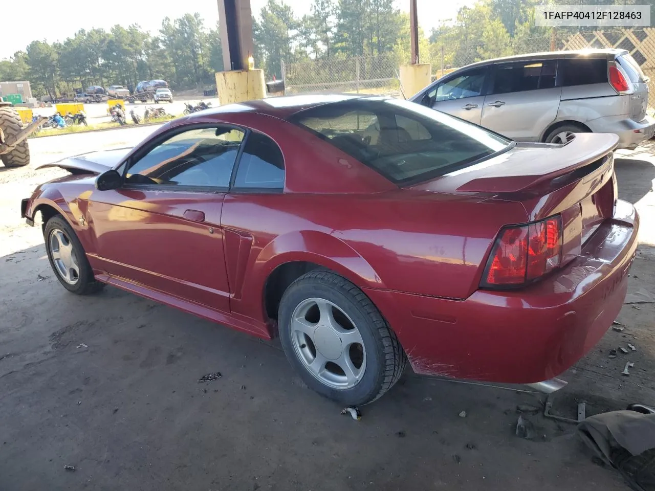 2002 Ford Mustang VIN: 1FAFP40412F128463 Lot: 58447434