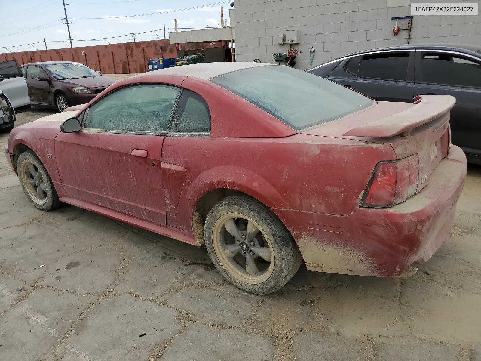 2002 Ford Mustang Gt VIN: 1FAFP42X22F224027 Lot: 65963664