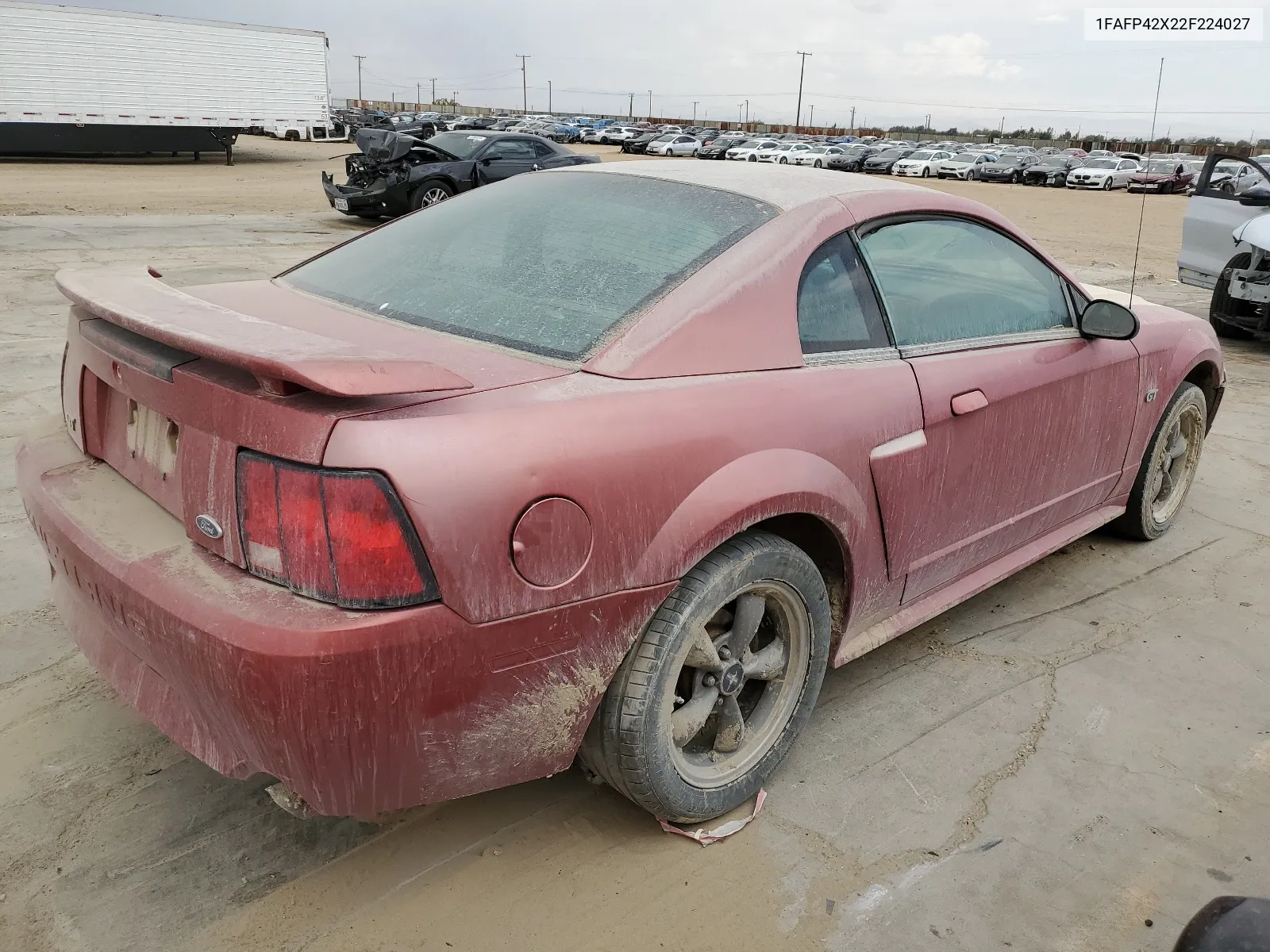 2002 Ford Mustang Gt VIN: 1FAFP42X22F224027 Lot: 65963664