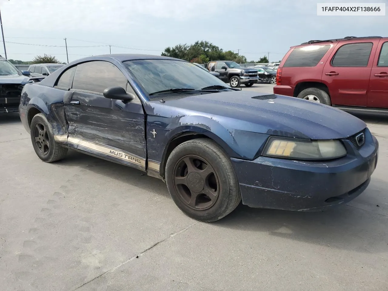 2002 Ford Mustang VIN: 1FAFP404X2F138666 Lot: 66903894