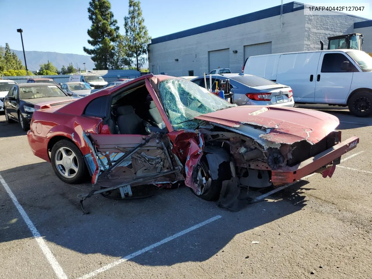 2002 Ford Mustang VIN: 1FAFP40442F127047 Lot: 67797124