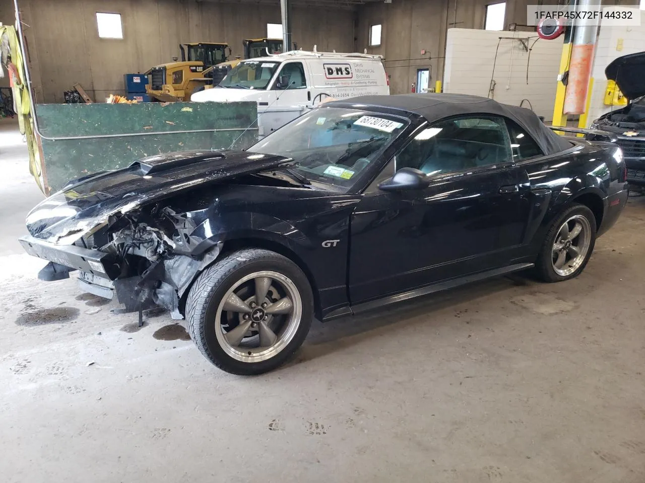 2002 Ford Mustang Gt VIN: 1FAFP45X72F144332 Lot: 68730104