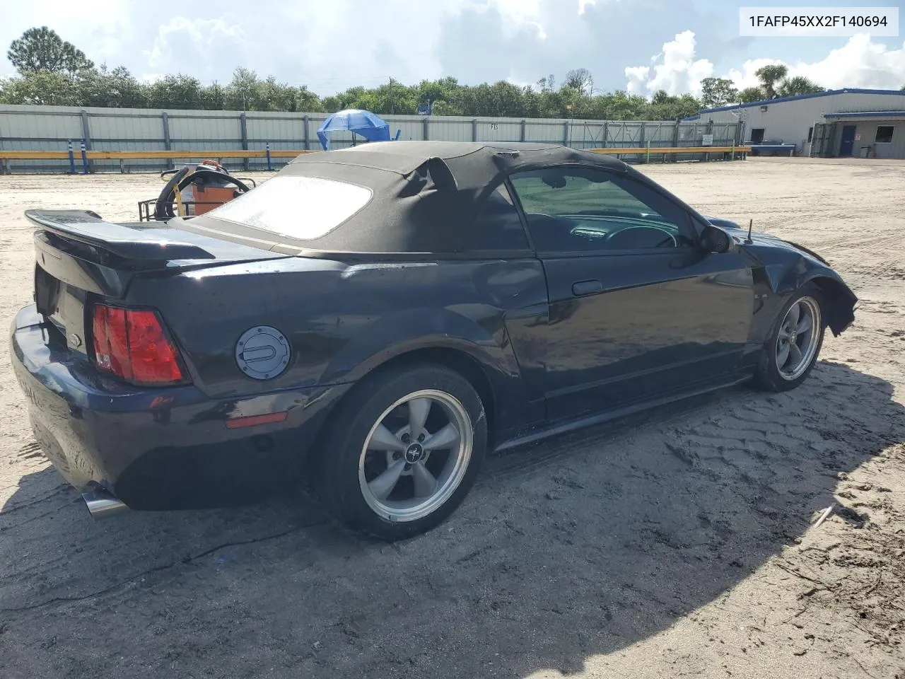 2002 Ford Mustang Gt VIN: 1FAFP45XX2F140694 Lot: 69727544