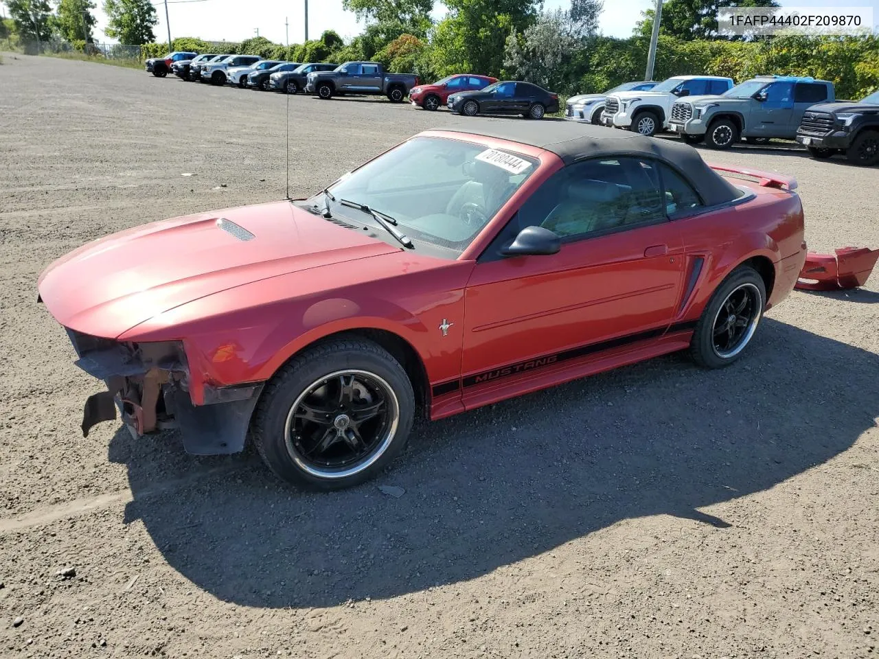 2002 Ford Mustang VIN: 1FAFP44402F209870 Lot: 70180444