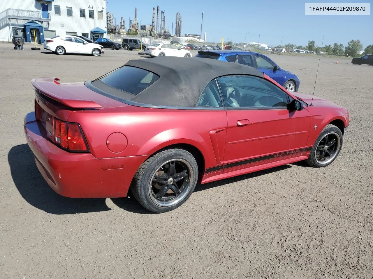 2002 Ford Mustang VIN: 1FAFP44402F209870 Lot: 70180444