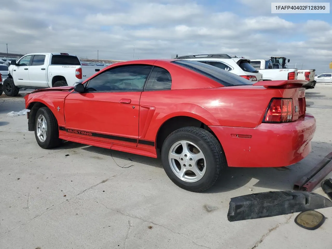 2002 Ford Mustang VIN: 1FAFP40402F128390 Lot: 71122714