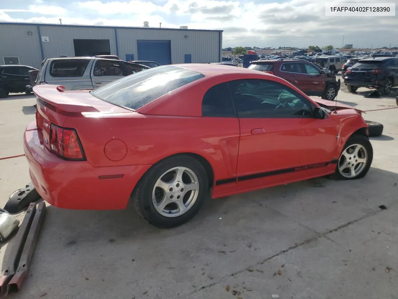 2002 Ford Mustang VIN: 1FAFP40402F128390 Lot: 71122714