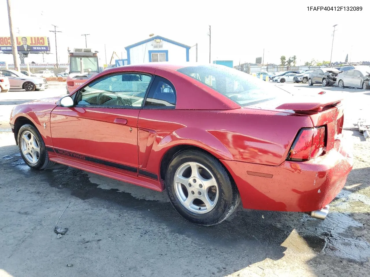 2002 Ford Mustang VIN: 1FAFP40412F132089 Lot: 71199674