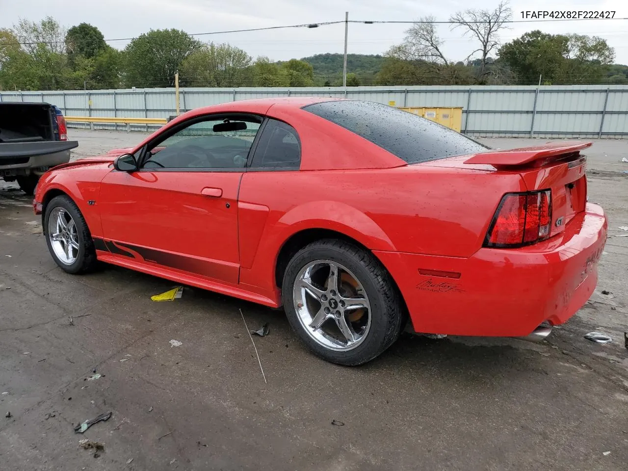 2002 Ford Mustang Gt VIN: 1FAFP42X82F222427 Lot: 71234504