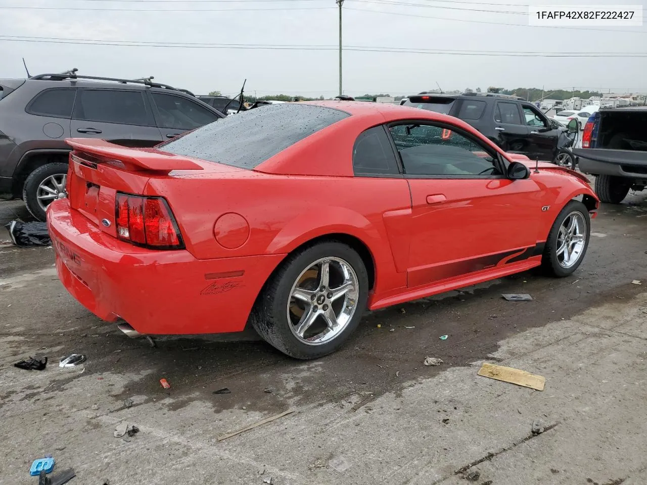 2002 Ford Mustang Gt VIN: 1FAFP42X82F222427 Lot: 71234504