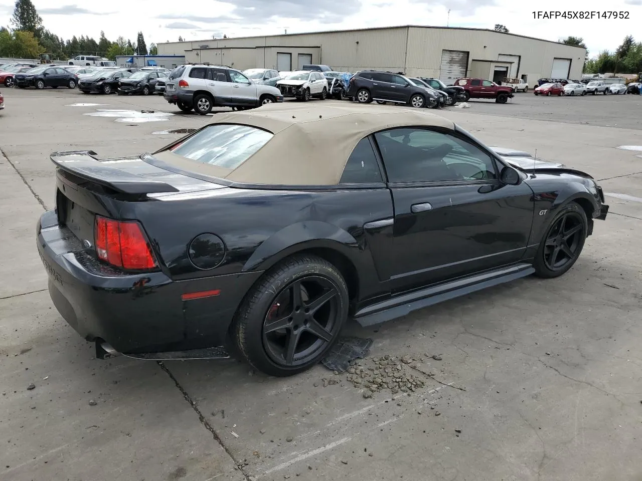 2002 Ford Mustang Gt VIN: 1FAFP45X82F147952 Lot: 71257744