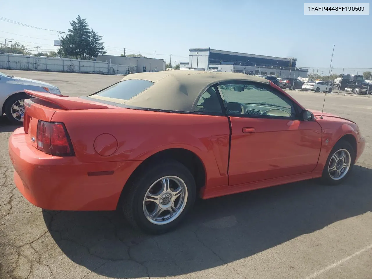 2002 Ford Mustang VIN: 1FAFP4448YF190509 Lot: 71730764