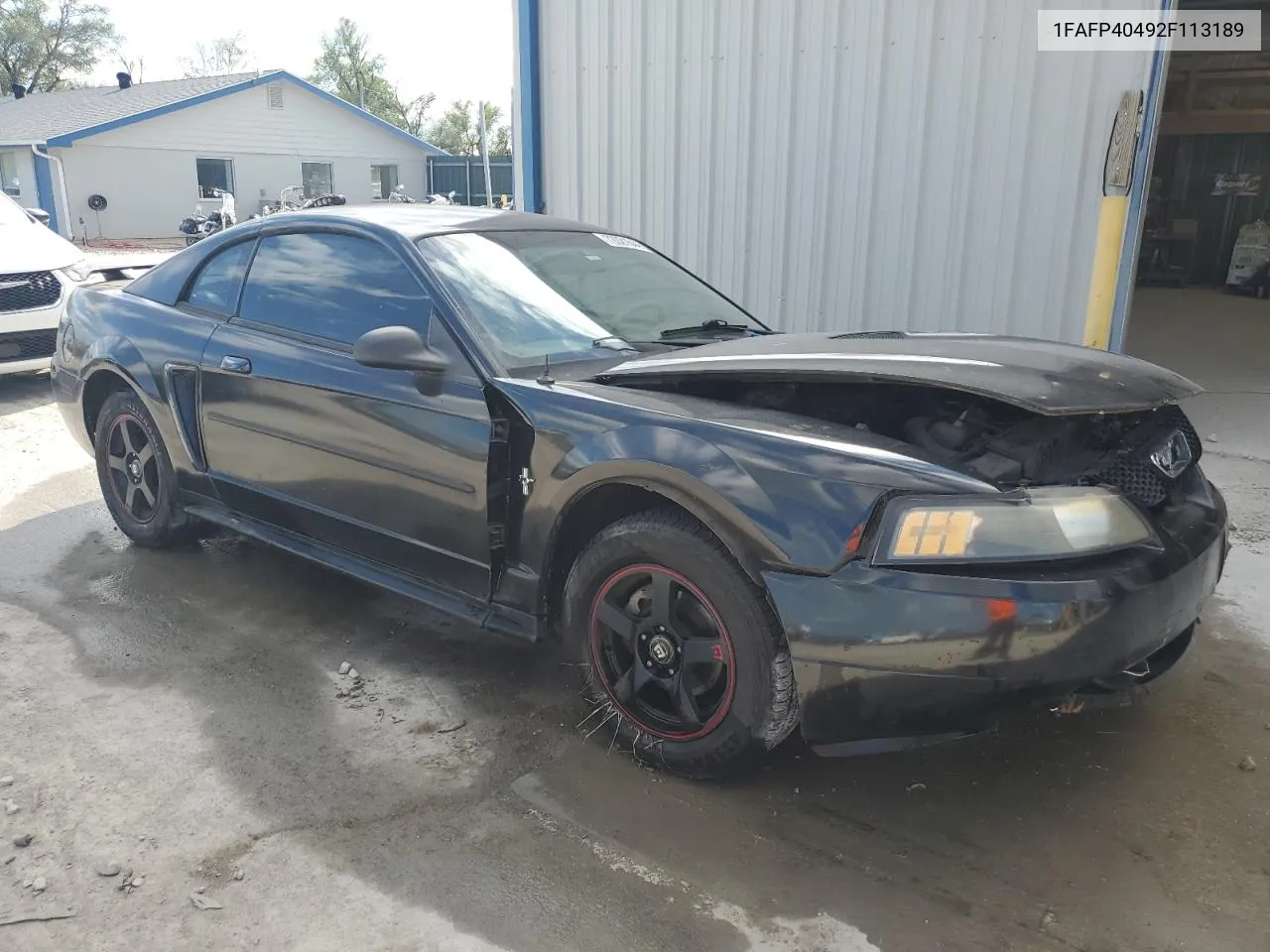 2002 Ford Mustang VIN: 1FAFP40492F113189 Lot: 72021644