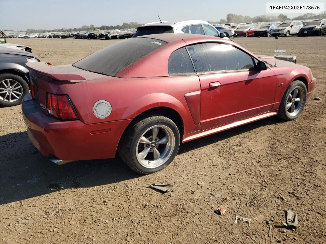 2002 Ford Mustang Gt VIN: 1FAFP42X02F173675 Lot: 72194854