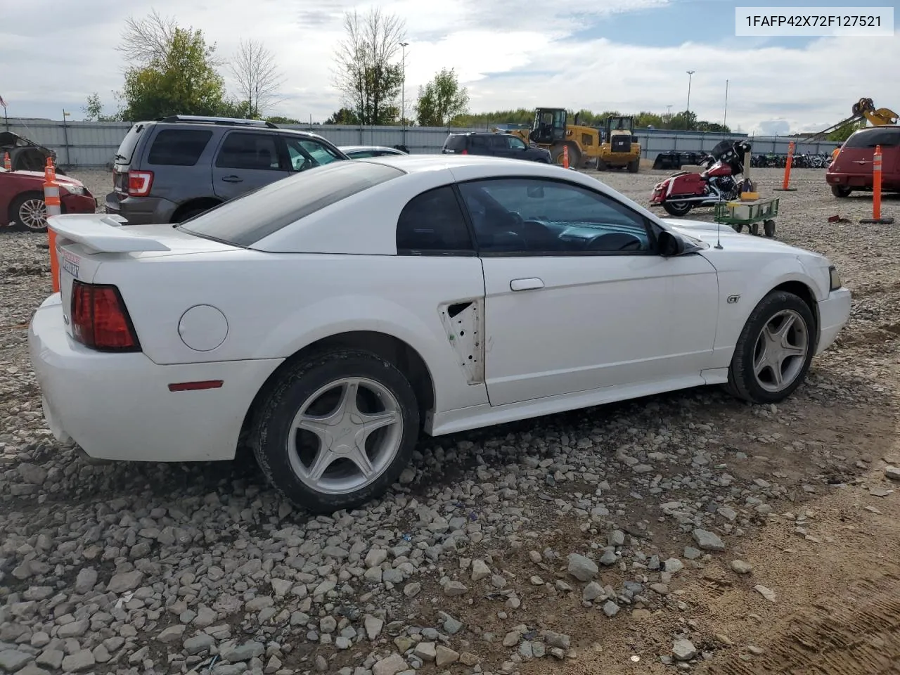 2002 Ford Mustang Gt VIN: 1FAFP42X72F127521 Lot: 72291094