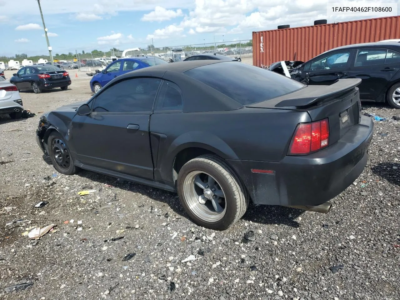 2002 Ford Mustang VIN: 1FAFP40462F108600 Lot: 72341434