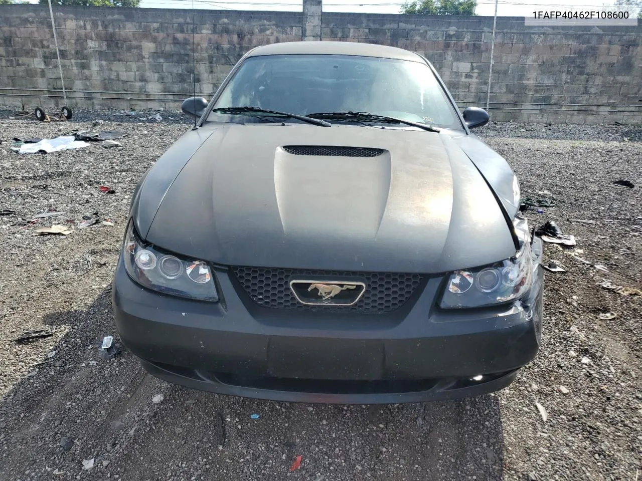 2002 Ford Mustang VIN: 1FAFP40462F108600 Lot: 72341434