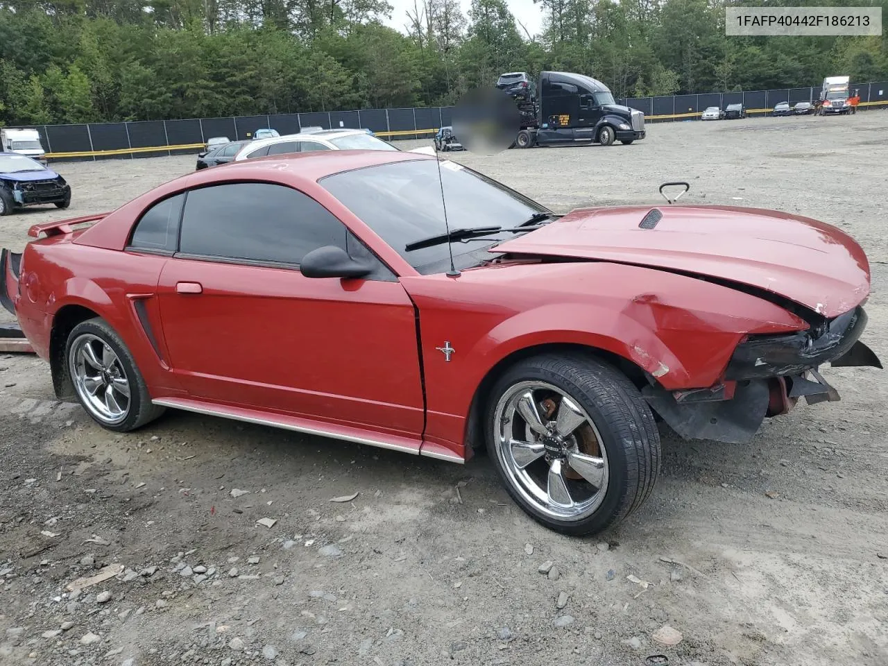 2002 Ford Mustang VIN: 1FAFP40442F186213 Lot: 72703174