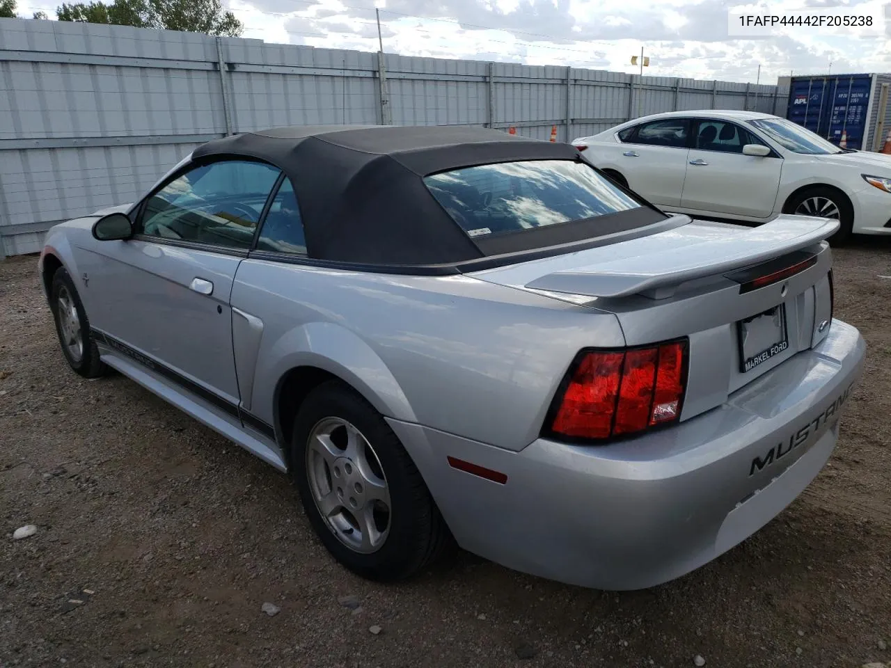 2002 Ford Mustang VIN: 1FAFP44442F205238 Lot: 72914394