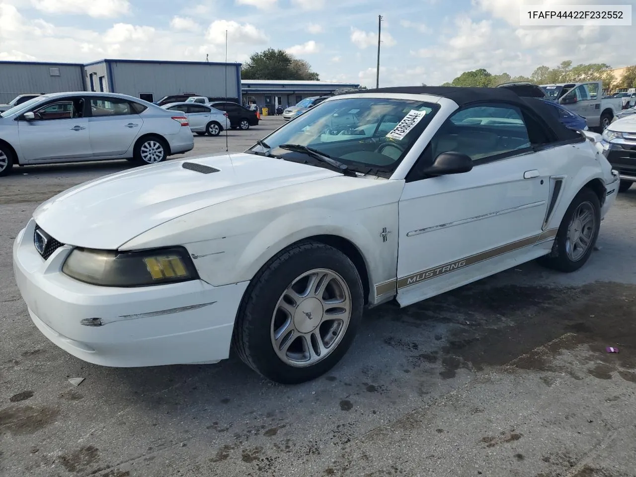 2002 Ford Mustang VIN: 1FAFP44422F232552 Lot: 73368344