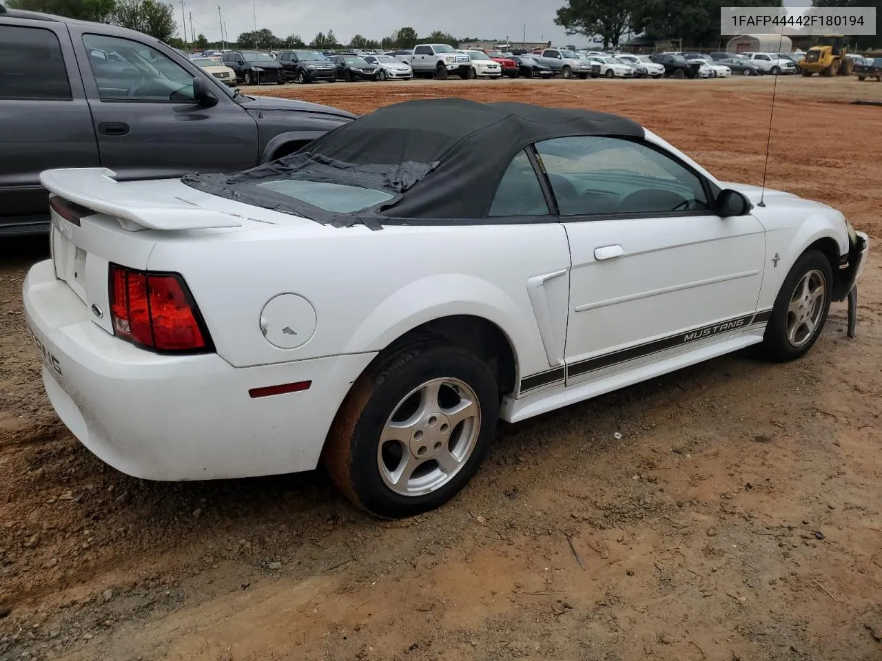 2002 Ford Mustang VIN: 1FAFP44442F180194 Lot: 73387494