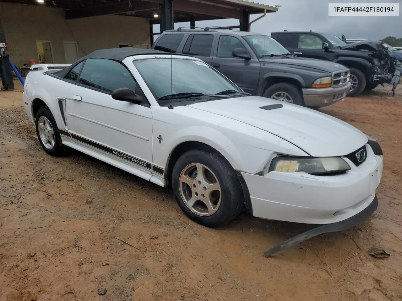 2002 Ford Mustang VIN: 1FAFP44442F180194 Lot: 73387494